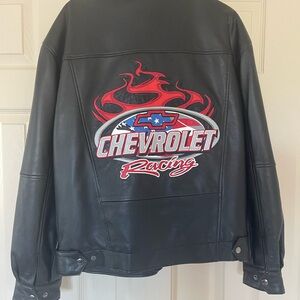 Chevrolet Racing Eagle Dry Goods Leather Jacket